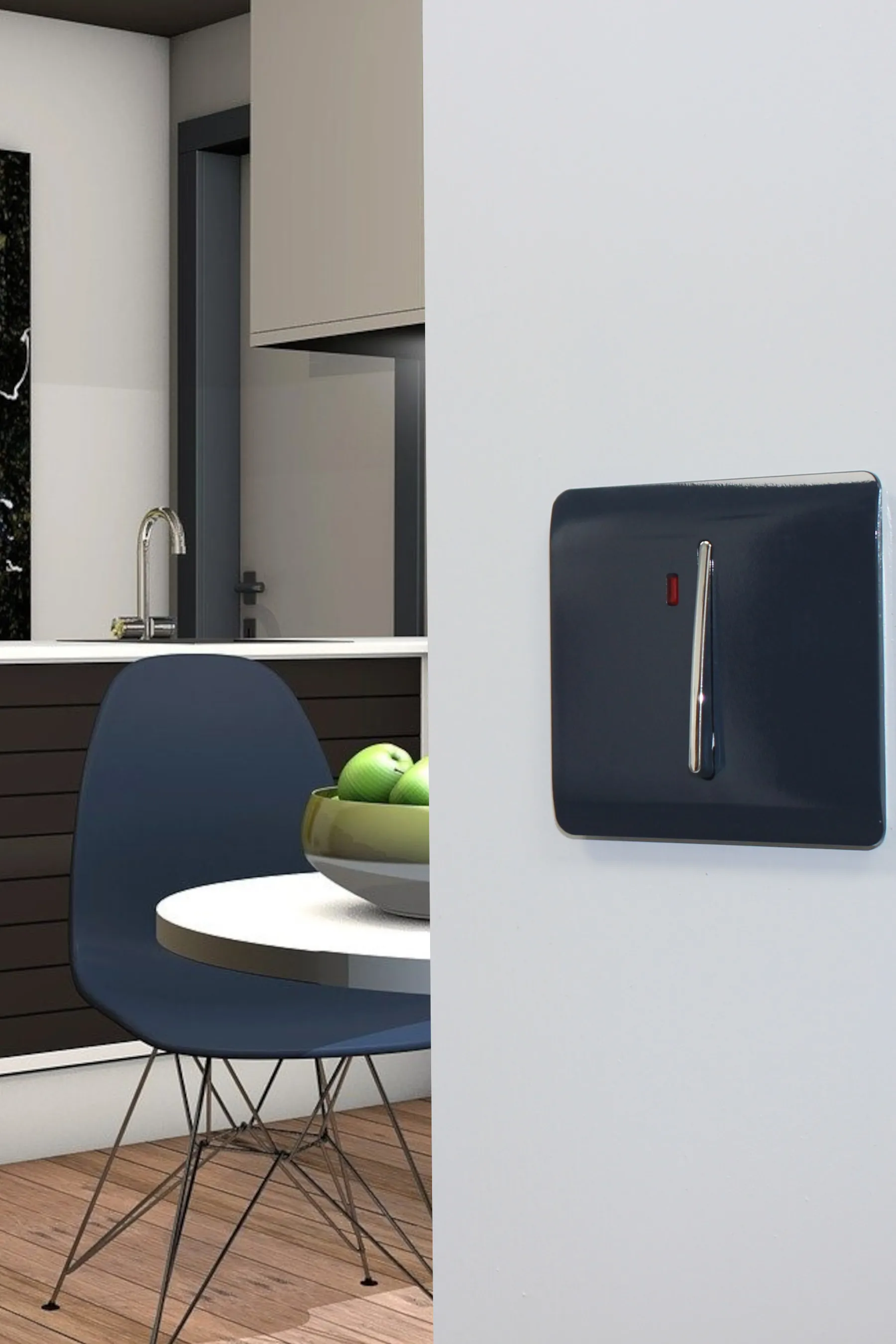 ART-WHS2NV  45 Amp Neon Insert Double Pole Switch Navy Blue